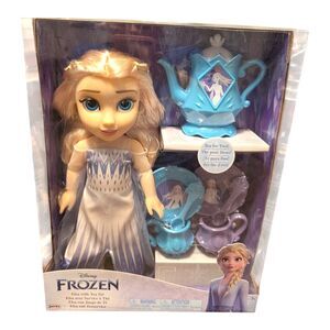 Disney Frozen Elsa Doll and Tea Set For Two New Rare